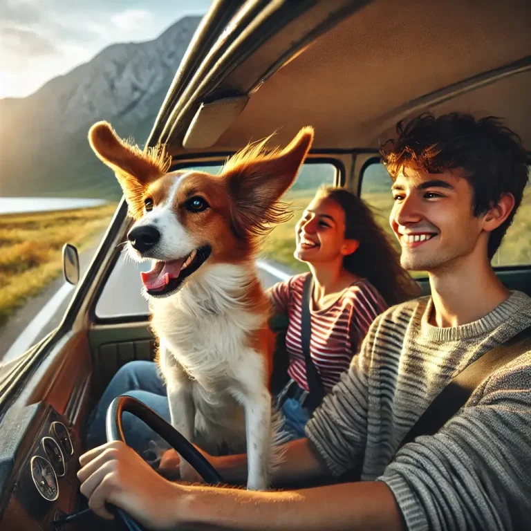 dog traveling